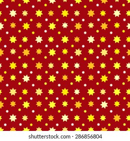 Abstract Seamless Pattern with stars. Endless texture can be used for wallpaper, pattern fills, web page background, surface texture.