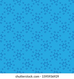 Abstract seamless pattern with stars. Winter vector illustration. Design elements for wrapping paper, wallpaper and fabric.