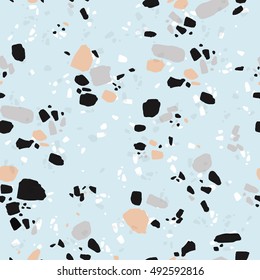 Abstract seamless pattern with stone texture. Modern design for paper, cover, fabric, interior decor and other users. Vector.