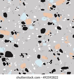 Abstract seamless pattern with stone texture. Modern design for paper, cover, fabric, interior decor and other users. Vector.