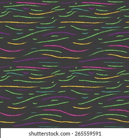 Abstract seamless pattern with stripes, hand drawing pattern