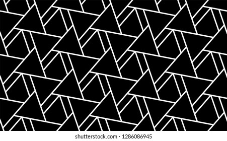 Abstract seamless pattern. with Stripes, lines. Geometric vector background. Black and white texture. Graphic modern pattern.