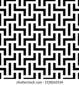 Abstract seamless pattern. with Stripes, lines. Geometric vector background. Black and white texture. Graphic modern pattern.