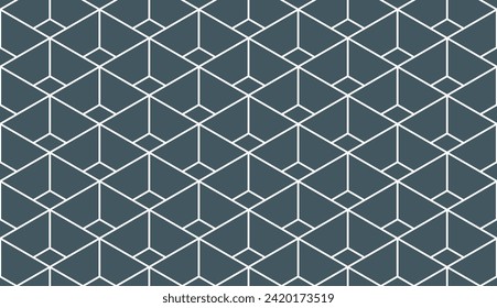Abstract seamless pattern. with Stripes, lines. Geometric vector background. Blue and white texture. Graphic modern pattern.