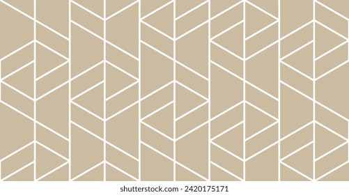 Abstract seamless pattern. with Stripes, lines. Geometric vector background. Gold and white texture. Graphic modern pattern.