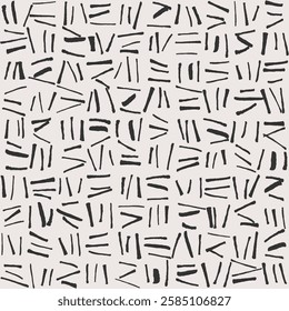 Abstract seamless pattern with stripes. Monochrome background. Geometric print with spot.
