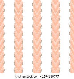Abstract seamless pattern of stripes on white background. Image for a poster or cover. Vector illustration. Repeating texture. Figure for textiles.