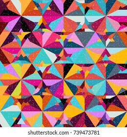 Abstract seamless pattern in the style of grunge. Small particles.