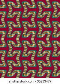 Abstract seamless pattern styled like ethnic Mexican arts