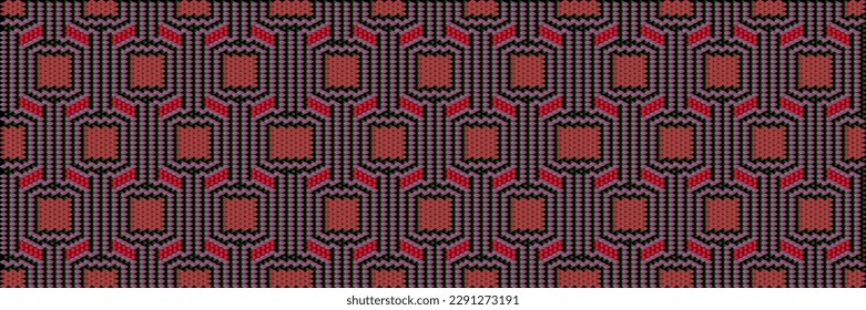 Abstract seamless pattern stylized as artificial intelligence. 
