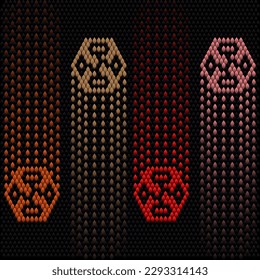 Abstract seamless pattern stylized as artificial intelligence. 