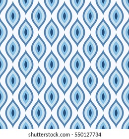 Abstract seamless pattern with stylized bird feathers. Repetition background for textiles , wrapping paper or wallpapers. Vector illustration.