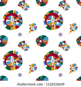 abstract seamless pattern with stylized diamond stones