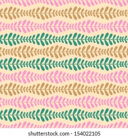 Abstract seamless pattern with stylized petals
