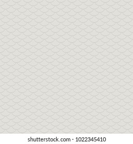 Abstract seamless pattern. Stylized roof shingles. Shades of Beige. Random arc texture. For decoration, wallpaper, web-page background.