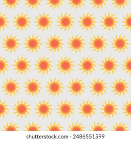 abstract seamless pattern with sun graphic design print vector illustration