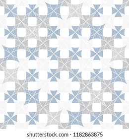 Abstract seamless pattern of superimposed geometric shapes. Rounded forms flow into each other.