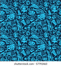 Abstract seamless pattern. Surreal texture.