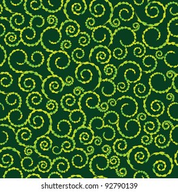 abstract seamless pattern with swirls on a dark background
