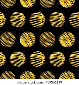 Abstract seamless pattern with swirls ornate. Vector illustration for your design.