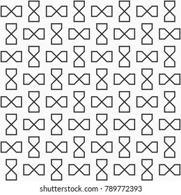 Abstract seamless pattern. Symmetric geometric ornament. Repeating geometric tiles. Simple vector background.