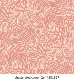 Padrão sem emenda abstrato com linhas finas emaranhadas - ilustração vetorial desenhada à mão.