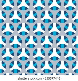 Abstract seamless pattern in the technological style. Bright colors.