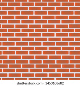 The abstract seamless pattern of Terracotta brick block wall  background  for wallpaper, fabric print, cloth texture, vector illustration