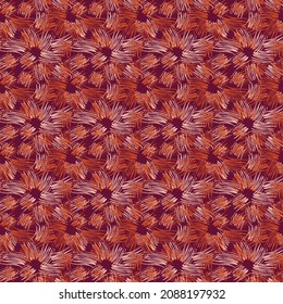 abstract seamless pattern in terracotta color