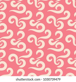 Abstract seamless pattern for textile, fabrics or wallpapers. Pink background