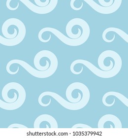 Abstract seamless pattern for textile, fabrics or wallpapers. Blue and white background