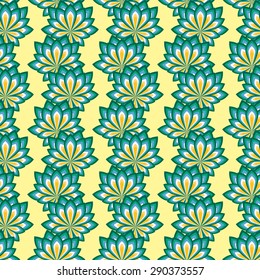 Abstract seamless pattern texture with floral elements.  Vector illustrations.