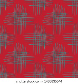 Abstract seamless pattern texture. Hand drawn style. Design element for banner, wrapping paper, wallpaper or fabric. Wicker texture. Vector illustration. Monochrome design.