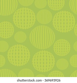 Abstract seamless pattern with textured circles. Vector illustration.