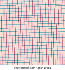 Abstract seamless pattern with thin colorful transparent intersecting lines. Vector illustration.
