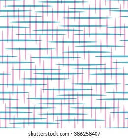 Abstract seamless pattern with thin colorful transparent intersecting lines. Vector illustration.