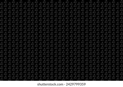 Abstract seamless pattern. Thin curls on a black background. Circles. Vector illustration. Flyer background design, advertising background, fabric, clothing, texture, textile pattern..