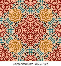 Abstract seamless pattern. This pattern can be used for wallpaper, pattern fills, web page background, surface textures. Vector illustration