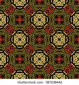 Abstract seamless pattern. This pattern can be used for wallpaper, pattern fills, web page background, surface textures. Vector illustration