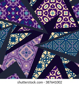 Abstract seamless pattern. This pattern can be used for wallpaper, pattern fills, web page background, surface textures. Vector illustration