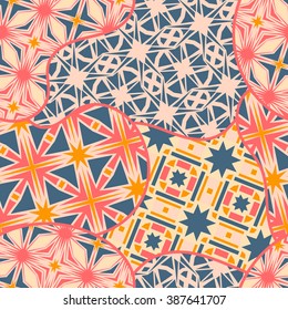 Abstract seamless pattern. This pattern can be used for wallpaper, pattern fills, web page background, surface textures. Vector illustration