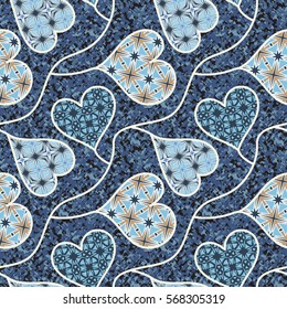Abstract seamless pattern. This pattern can be used for wallpaper, pattern fills, web page background, surface textures. Vector illustration