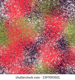 Abstract seamless pattern with threads