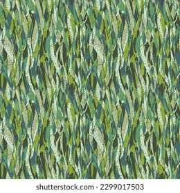 Abstract seamless pattern with tone and tone  green elements.Hand draw texture. Vector template.