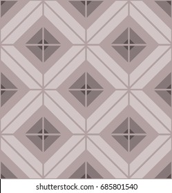 Abstract seamless pattern with traditional form of patchwork diamonds