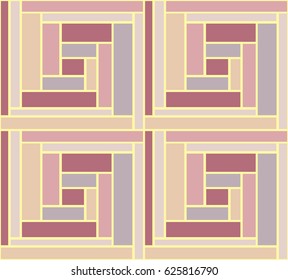 Abstract seamless pattern with traditional Korean form of patchwork 