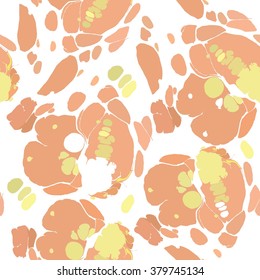 Abstract seamless pattern. Traditional Turkish Ebru technique.