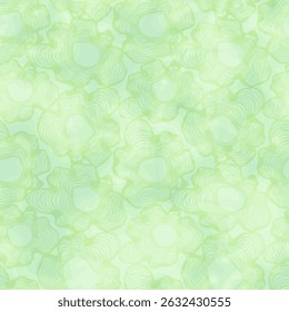 Abstract seamless pattern with tree rings - hand drawn vector illustration.