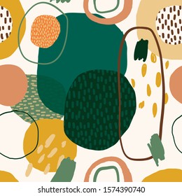 Abstract seamless pattern, trendy design