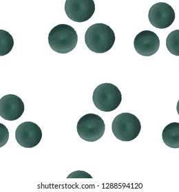 Abstract Seamless Pattern Triangle of Dots Very dark desaturated cyan lime green. Use this pattern for design, textile,  pattern fills, posters, cards, web page background etc. Pattern under the mask.